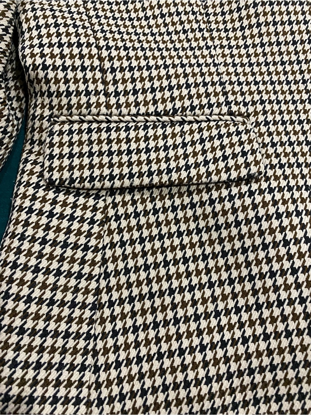 Tahari Brown, Black & Tan Houndstooth Women’s Blazer - Picture 4 of 16